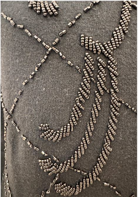 Cardigan con ricami CECILIA BENETTI | Maglie | 92 560NERO